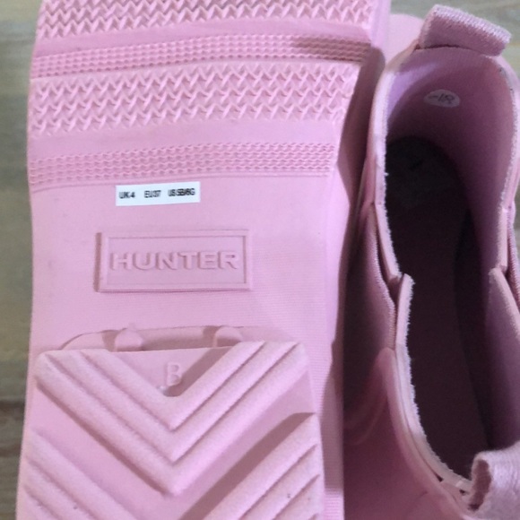 Hunter Barely Pink Ankle Boots US SZ 5 - Picture 6 of 7